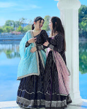Velvet Lehenga - sisters who want to match