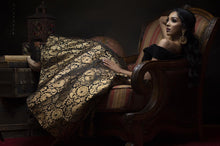Black banarasi zari weaving lehenga (skirt stitched)