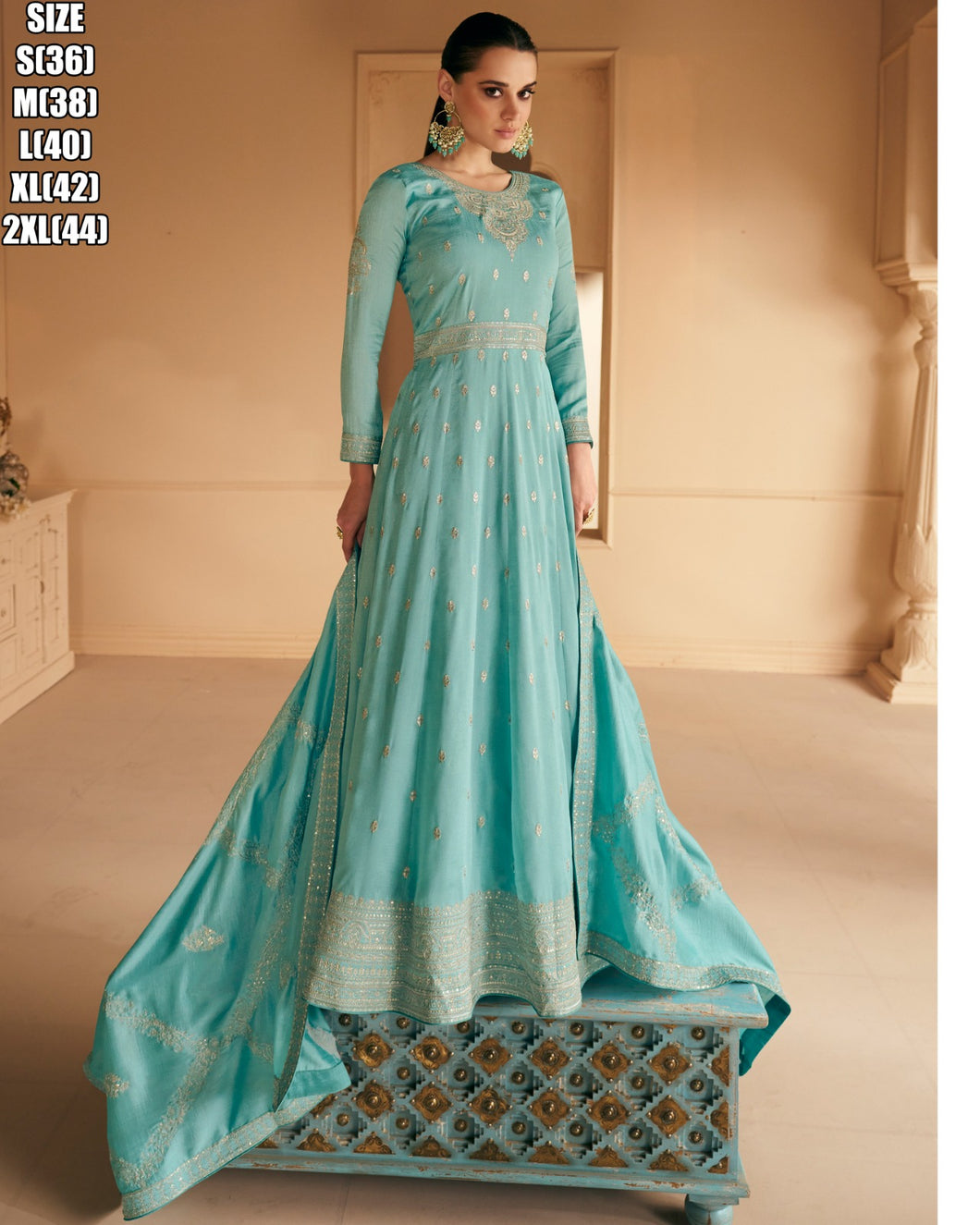 Fusion in fashion suits! silk anarkalis