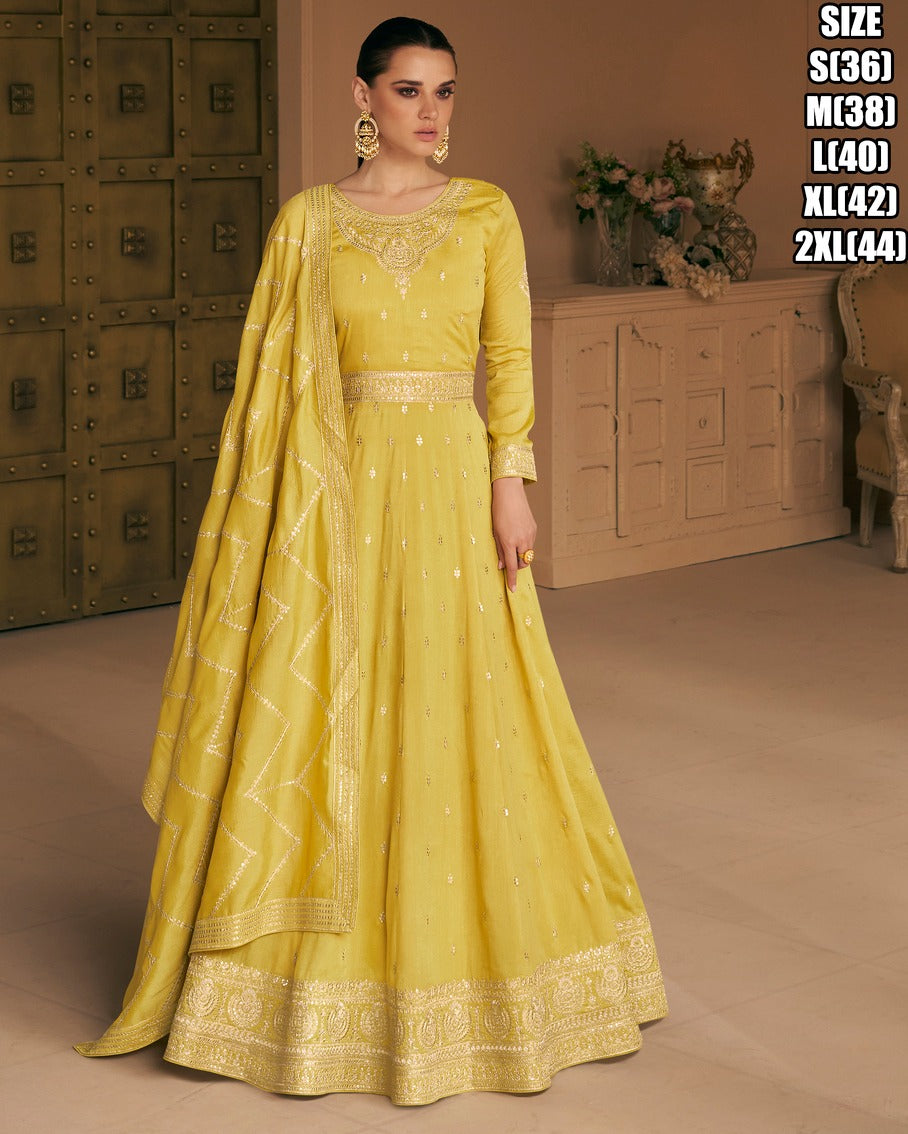 Fusion in fashion suits! silk anarkalis