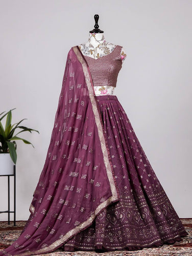 Wine rajwadi silk Lehenga