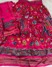 Patola print Lehenga in pink (Plus size)