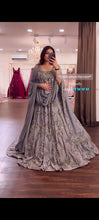 Silvery lilac elegant Lehenga