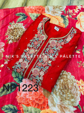 Niks collection - red silk gown (also plus size)