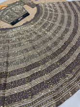 Sabyasachi inspired glitter ombré effect Lehenga with sabyasachi inspired belt