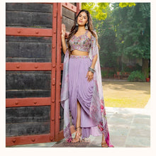 Purple dhoti set with koti (purple sold out only green available)