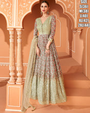 Janisha - printed gowns in chinnon georgette