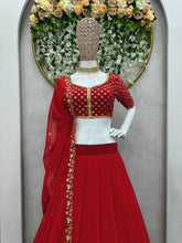 Two layer red Lehenga - stunning flow!