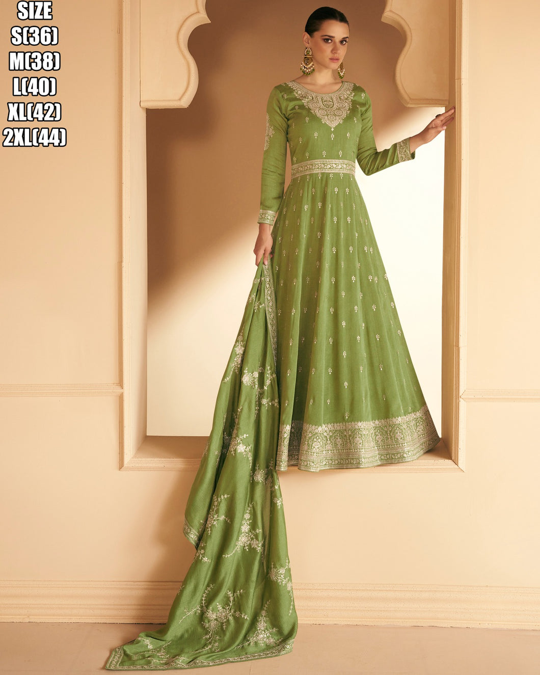 Fusion in fashion suits! silk anarkalis