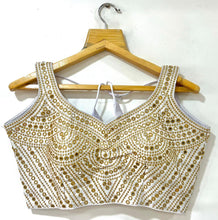 Foil mirror work blouses