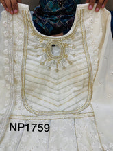 Niks collection - chikankari georgette anarkali - LIMITED EDITION