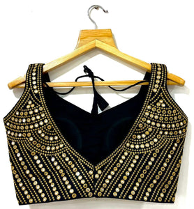 Foil mirror work blouses