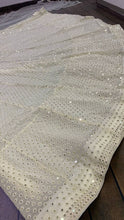 Ivory white sequinned Lehenga