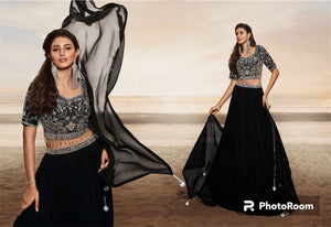 Boutique collection - black simple and elegant Lehenga