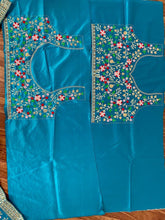 Aqua blue embroidered Lehenga
