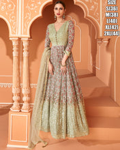 Janisha - printed gowns in chinnon georgette