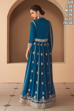 Janisha - gorgeous blue anarkali trouser style