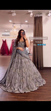 Silvery lilac elegant Lehenga