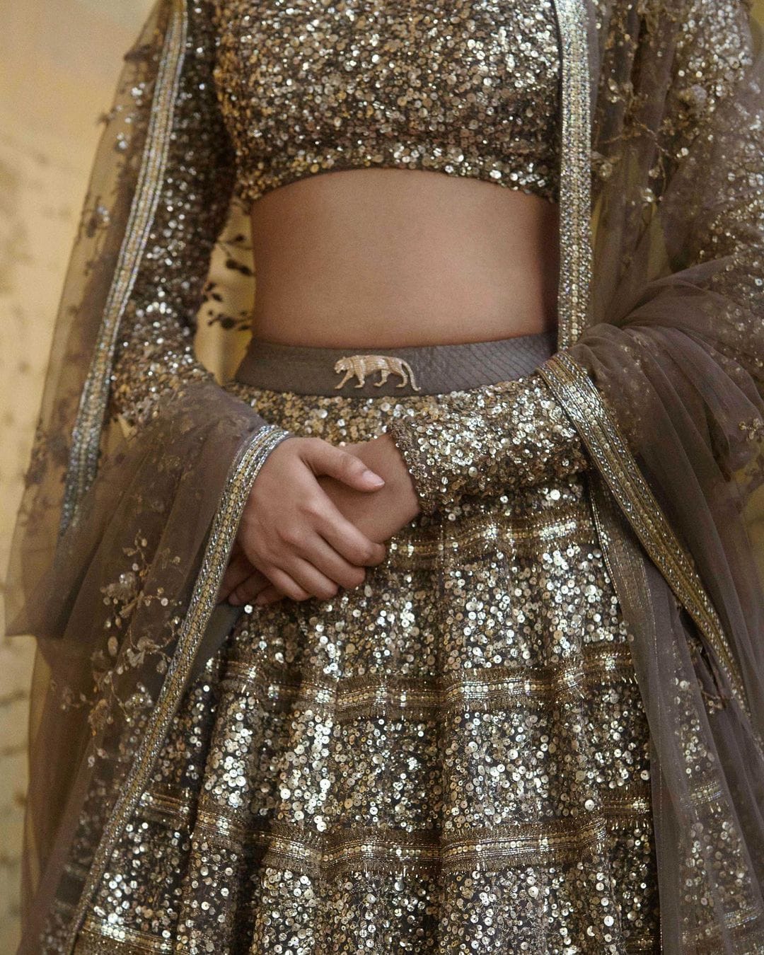 Sabyasachi store sequin lehenga