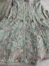 Oreya collection - Pista green bronze sequinned Lehenga