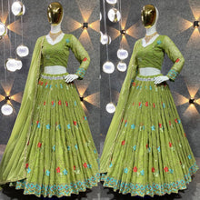 Serena collection - dusty green Lehenga