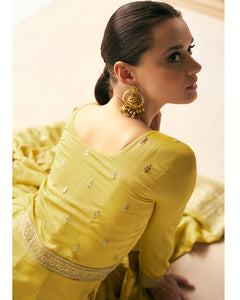 Fusion in fashion suits! silk anarkalis