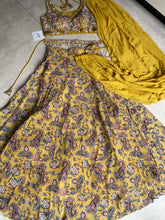 Boutique collection - mustard yellow floral Lehenga saree