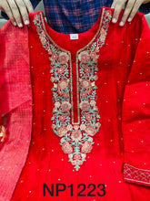 Niks collection - red silk gown (also plus size)