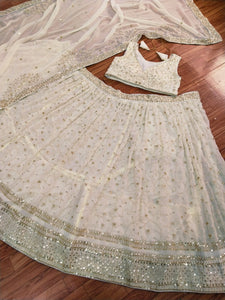 Off White sands partywear Lehenga