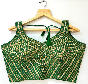 Foil mirror work blouses