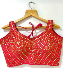 Foil mirror work blouses