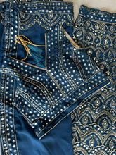 Regal blue embroidered Lehenga