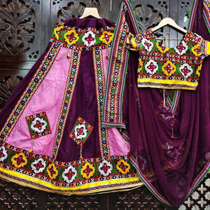 Readymade traditional chaniya choli with mirror work