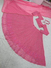 Barbie pink lucknowi Lehenga