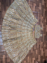 Mom and daughter sets - Copper silk wedding Lehenga