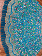 Aqua blue embroidered Lehenga