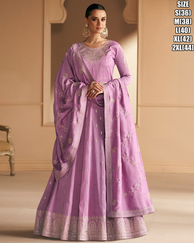 Fusion in fashion suits! silk anarkalis