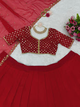 Two layer red Lehenga - stunning flow!