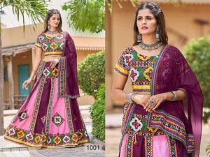 Readymade traditional chaniya choli with mirror work