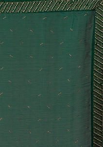 Swarovski diamond work saree with Swarovski belt
