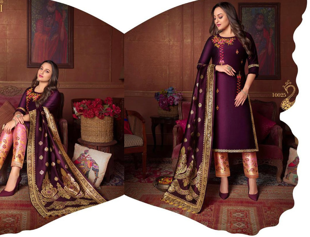 Falak vol 2 - silk suits readymade with pants and dupatta