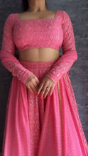Barbie pink lucknowi Lehenga