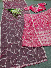 Rani pink lucknowi Lehenga