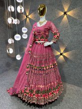 Yankita Kapoor inspired dark pink thread work Lehenga
