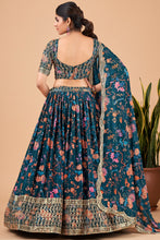 Dreamy blue floral Lehenga