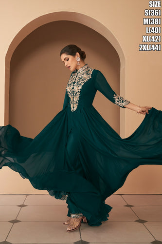 Janisha - emerald green anarkali