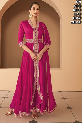 Janisha -rani pink anarkali