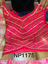 Niks collection - pink and white silk Lehenga