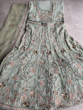 Oreya collection - Pista green bronze sequinned Lehenga