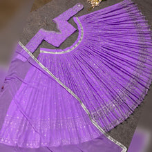 Serena - orchid purple sequinnned Lehenga